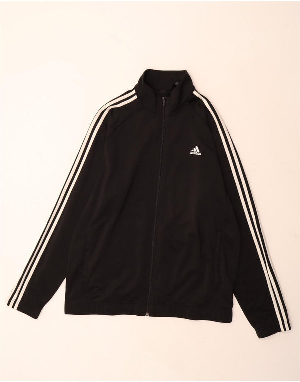 Adidas Męska bluza dresowa UK 48/50 XL Czarny poliester