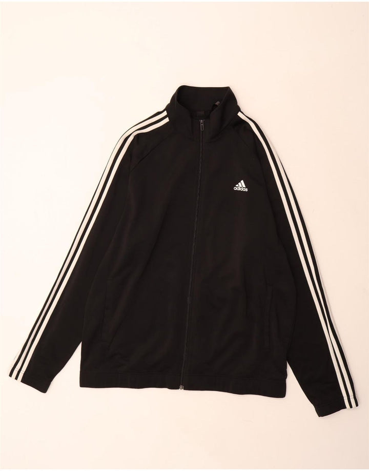Adidas Męska bluza dresowa UK 48/50 XL Czarny poliester