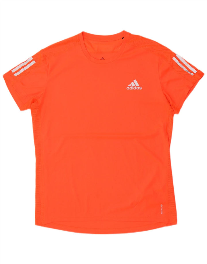 Męska koszulka Adidas Aeroready Top, średni pomarańczowy poliester