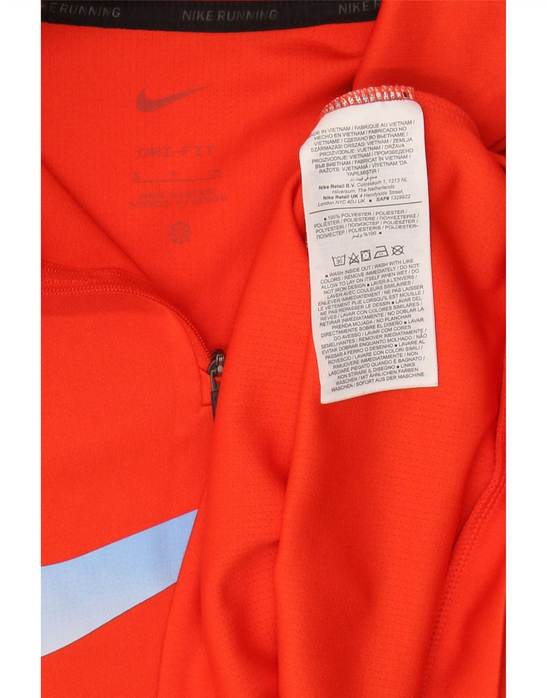 Damski dres Nike Graphic Pullover Top UK 10 Mały pomarańczowy poliester