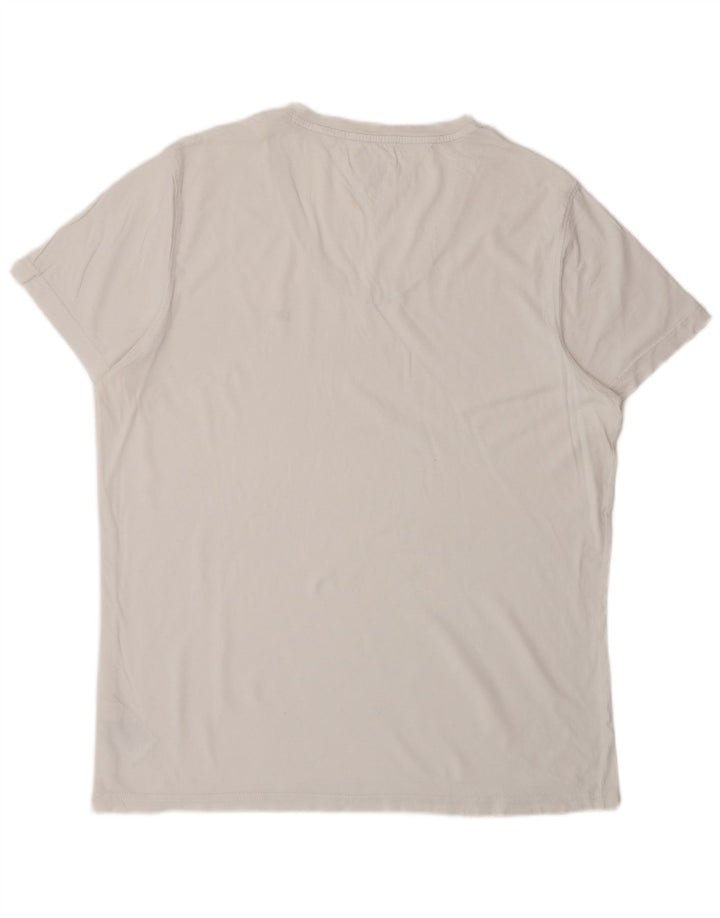 T-shirt męski TOMMY HILFIGER Top 2XL Biała bawełna