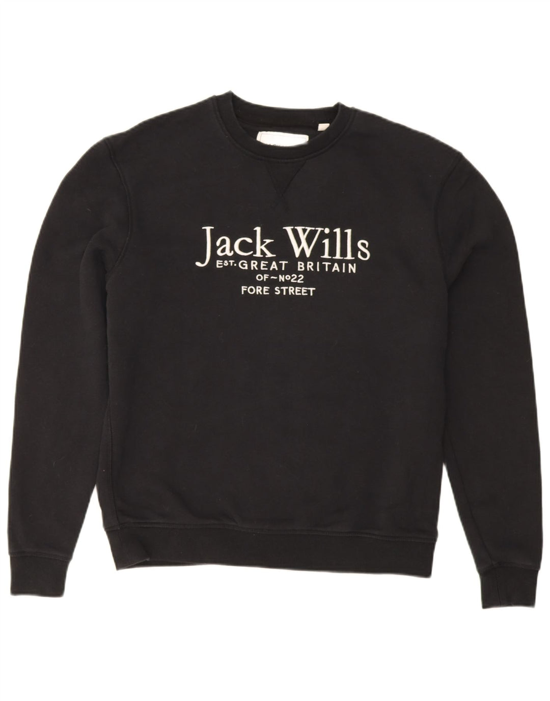 Męska bluza z grafiką Jack Wills, mała, czarna, bawełniana