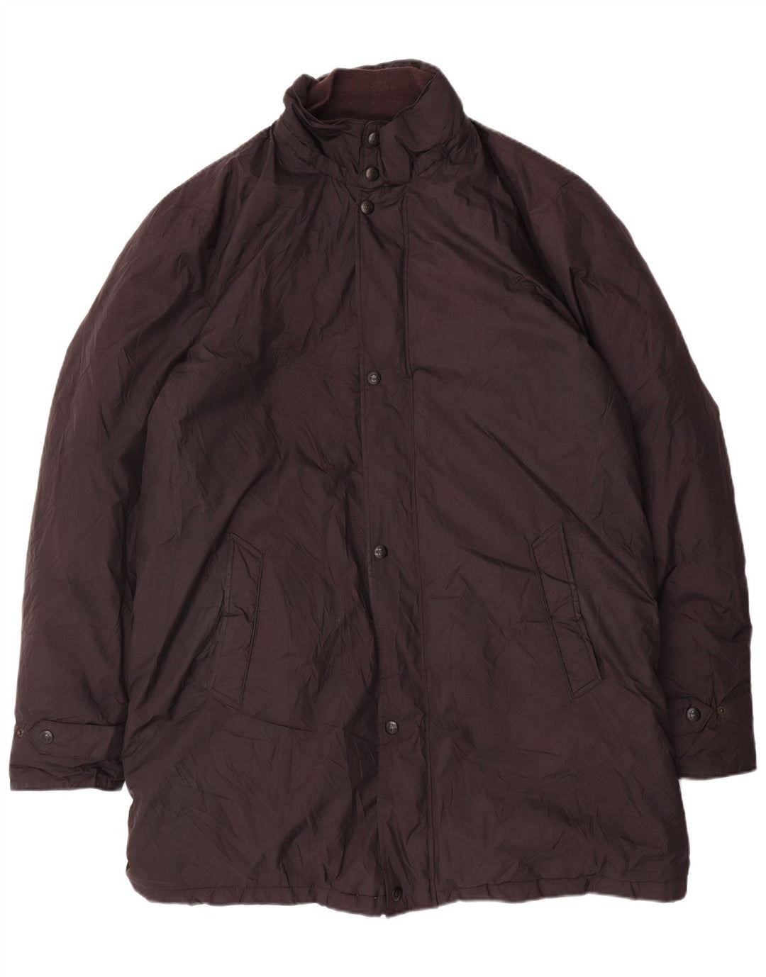 Męski ocieplany płaszcz Massimo Dutti UK 44 2XL Czarny poliester