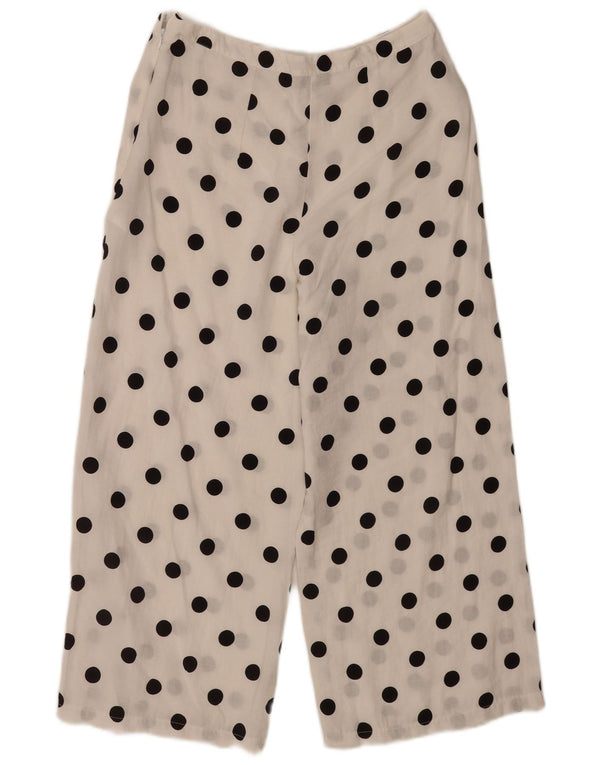 Damskie, prześwitujące spodnie Topshop UK 12 Medium W30 L24 Białe