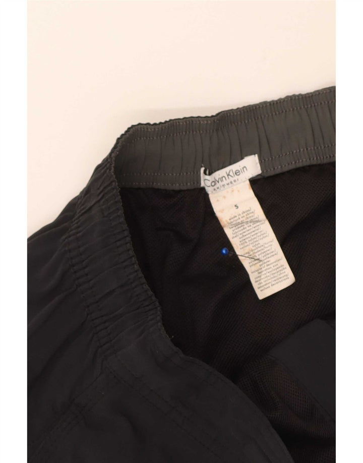 Męskie spodenki kąpielowe Calvin Klein, mały, czarny, kwiatowy nylon