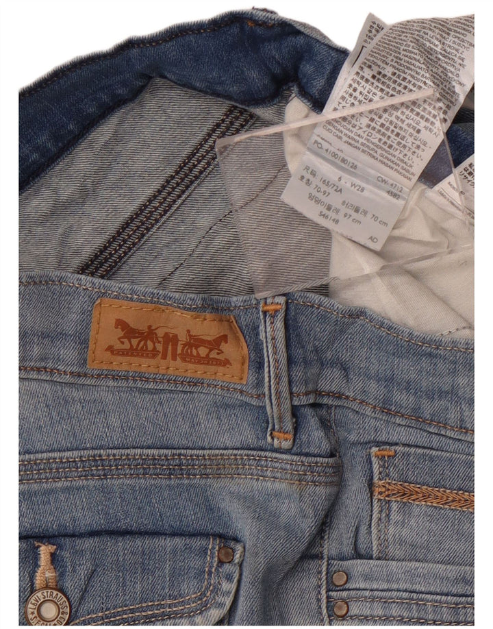 Damskie spodenki jeansowe Levi's US 6 Medium W28 Niebieskie bawełniane