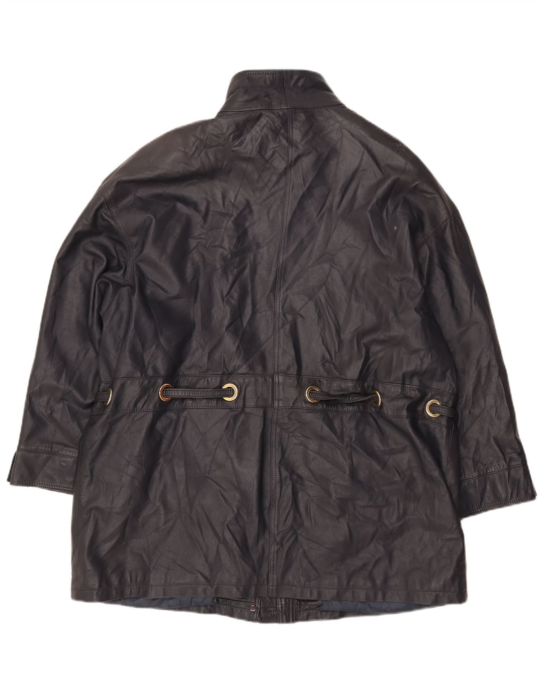 Damska kurtka skórzana PER ME UK 22 2XL Czarna skóra