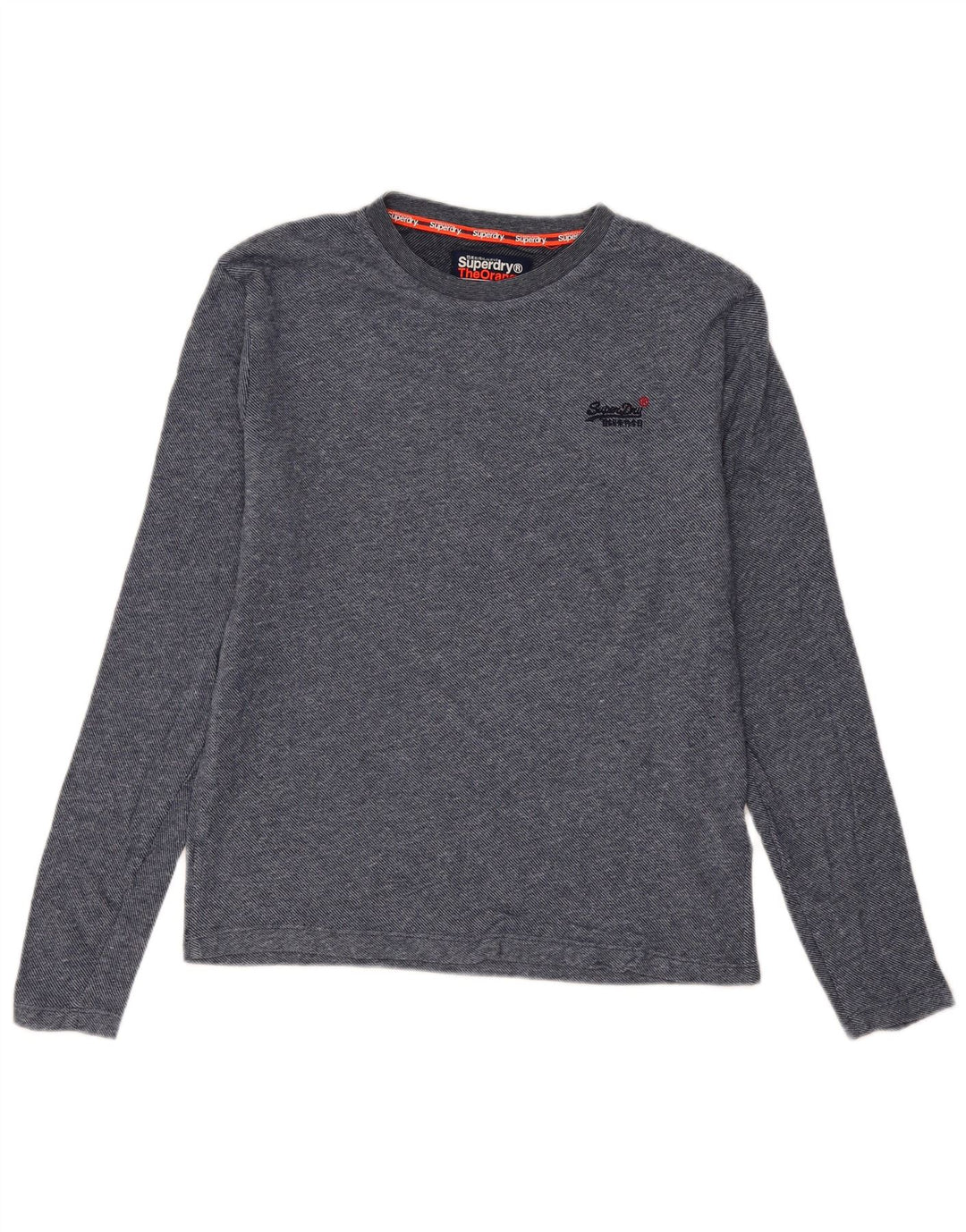 Męski top Superdry z długim rękawem, średnioniebieski, bawełniany