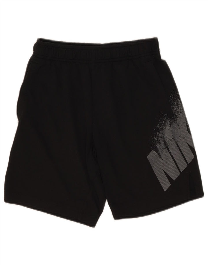 Chłopięce spodenki sportowe Nike Dri Fit z grafiką, 8-9 lat, małe, czarne, poliestrowe