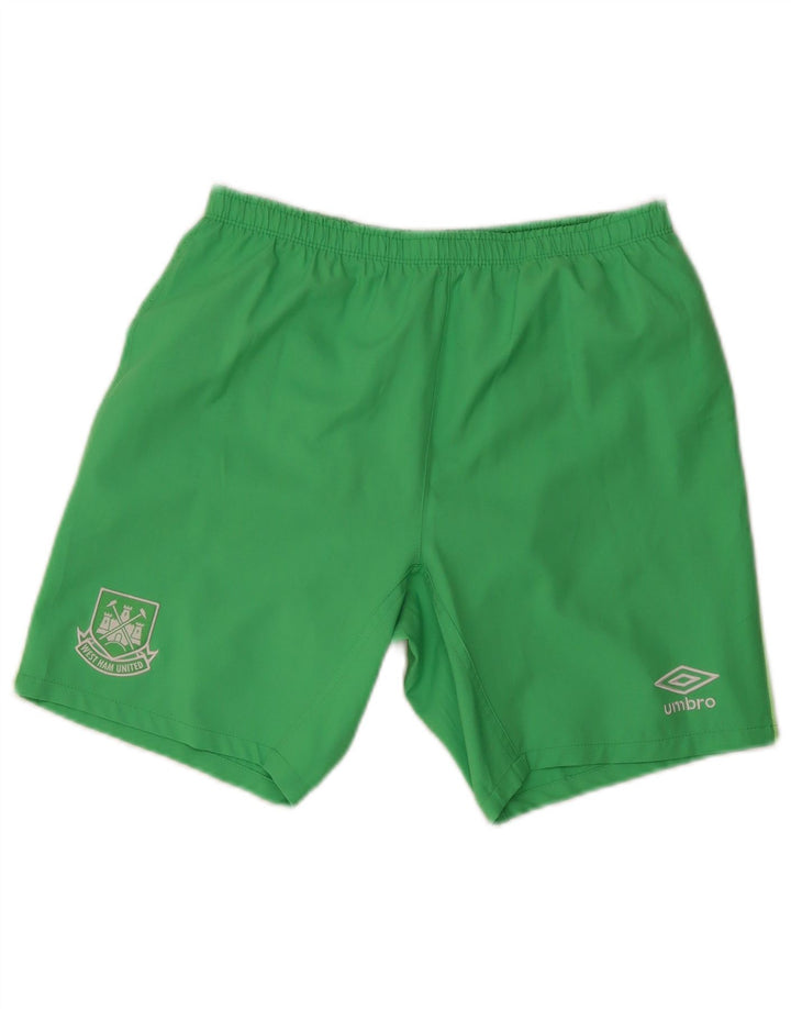 Męskie spodenki sportowe Umbro West Ham United, małe, zielone, z poliestru