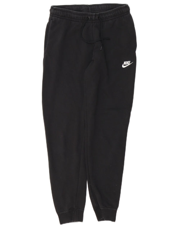 Męskie spodnie dresowe Nike z polaru, małe, czarne, bawełniane