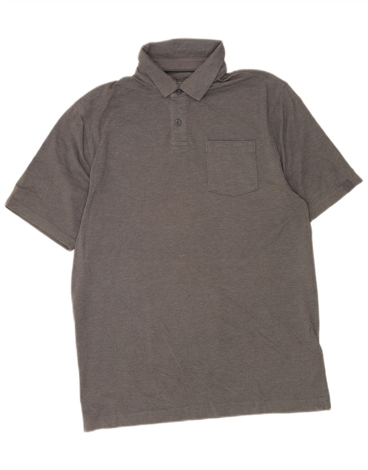 Męska koszulka polo Under Armour Heat Gear, średnioszara, bawełniana