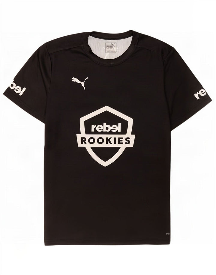 Męski T-shirt z grafiką Puma, duży, czarny poliester