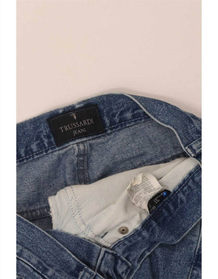 Damskie proste dżinsy Trussardi W29 L33 Niebieskie bawełniane