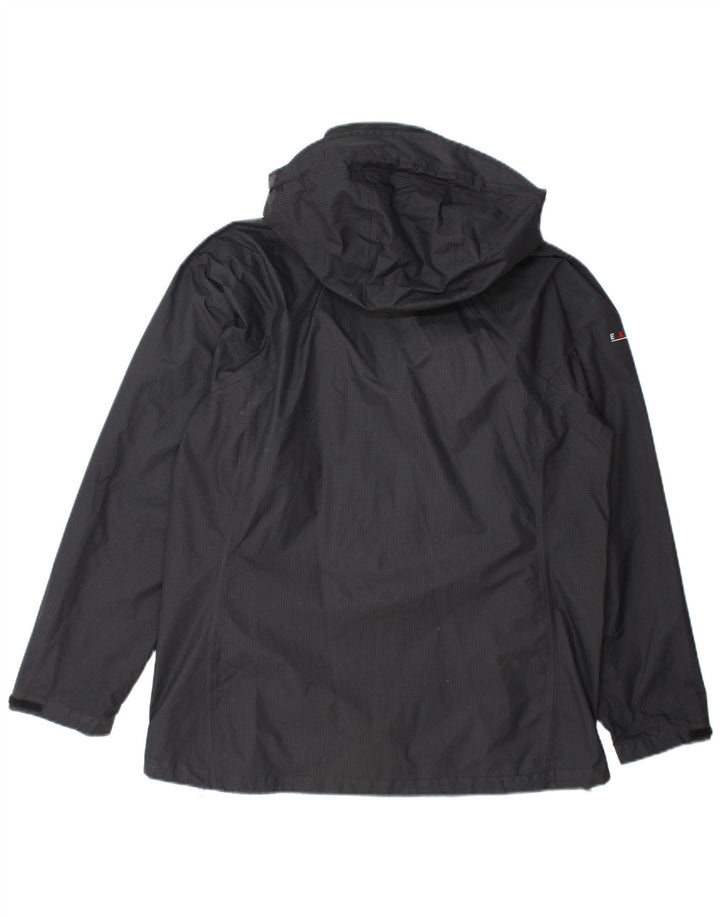 Damska kurtka przeciwdeszczowa z kapturem Berghaus UK 14, duża, szary nylon