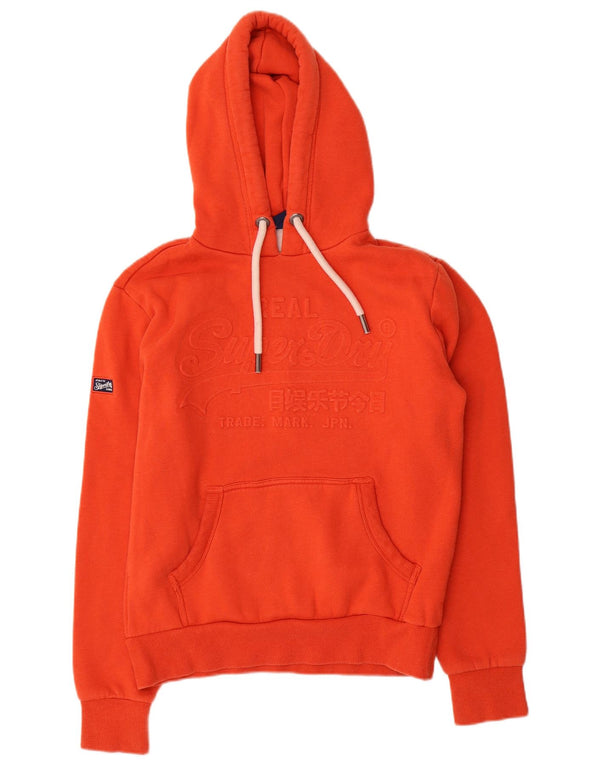 Męski sweter z kapturem Superdry z grafiką, mały, pomarańczowy, bawełniany