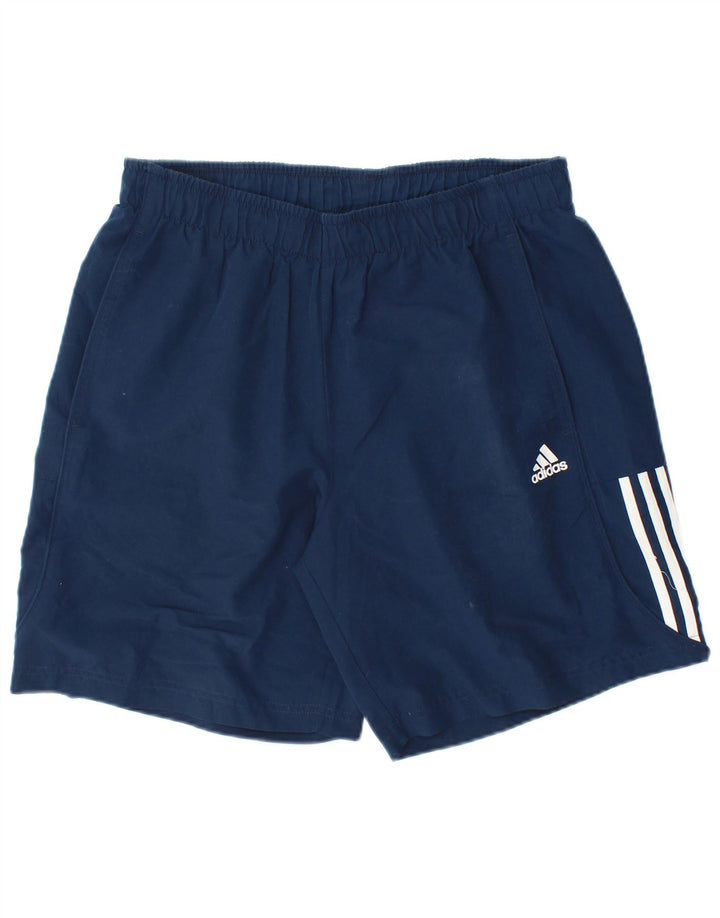 Męskie spodenki sportowe Adidas Climalite, średni granatowy poliester