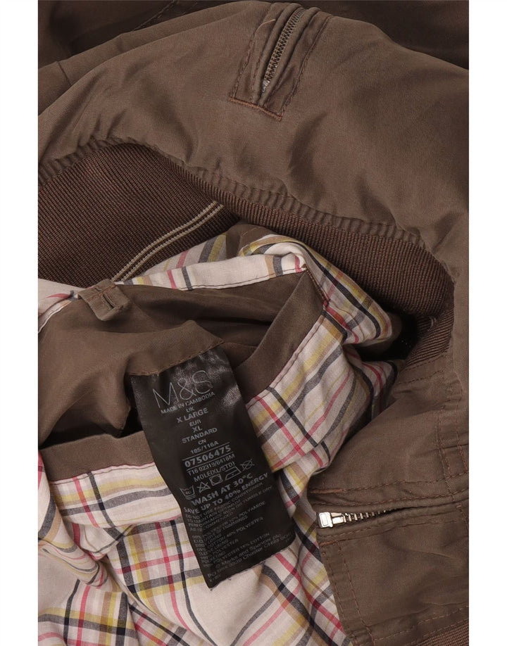 Męska kurtka bomber Marks & Spencer UK 42 XL, szary poliester