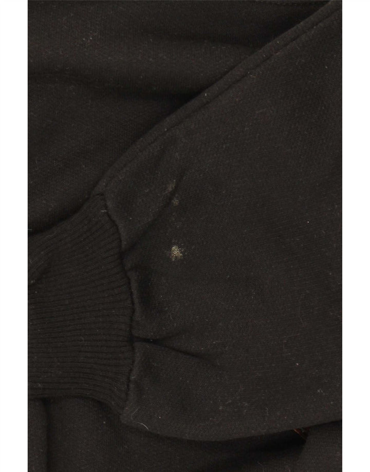 Męska bluza z grafiką w stylu vintage, sweter XL, czarna bawełna