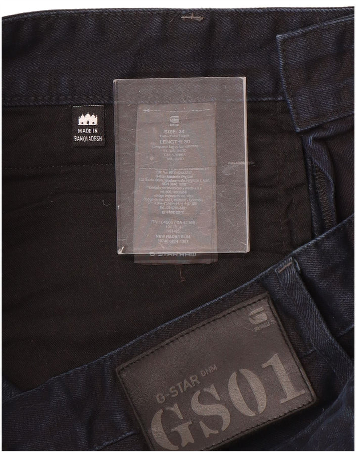 Męskie jeansy slim G-Star W34 L30 granatowe