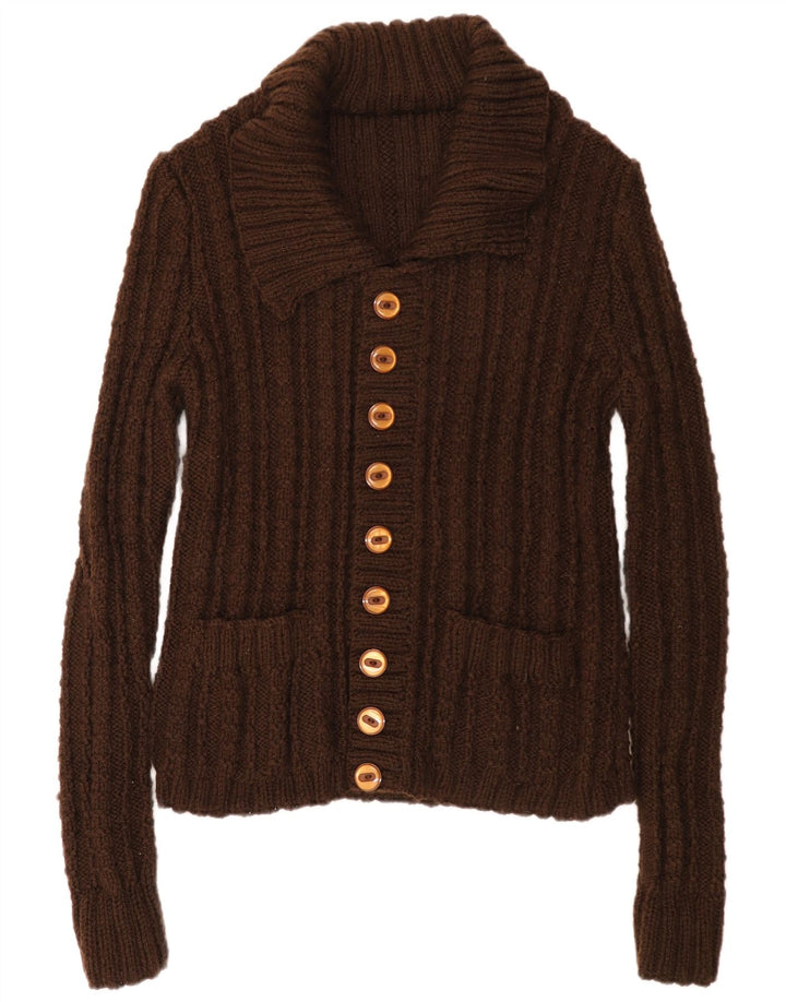 Sweter damski w stylu vintage, brytyjski 18 XL, brązowy