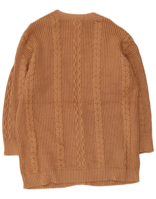 Sweter damski Dkny z rękawem 3/4, UK 18 XL, beżowy, wiskoza