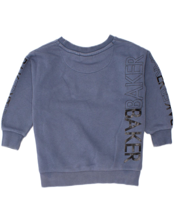 Bluza chłopięca Ted Baker z grafiką, 18-24 miesięcy, granatowa, bawełniana