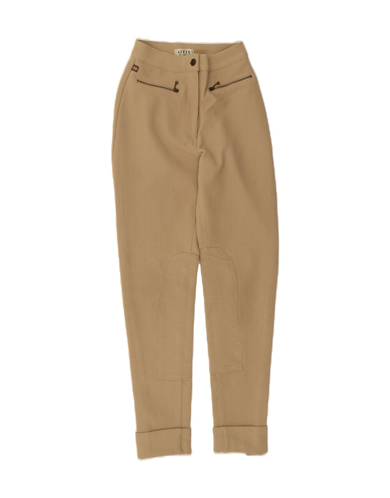 MISS SIXTY Womens Tapered Casual Trousers W26 L27 Beige Polyester Vintage Miss Sixty and Second-Hand Miss Sixty from Messina Hembry 