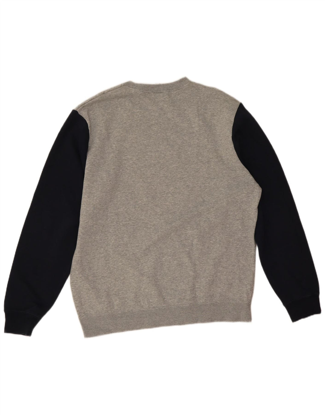 Męska bluza Nike z grafiką, bawełniana, średnioszara, z blokami kolorów