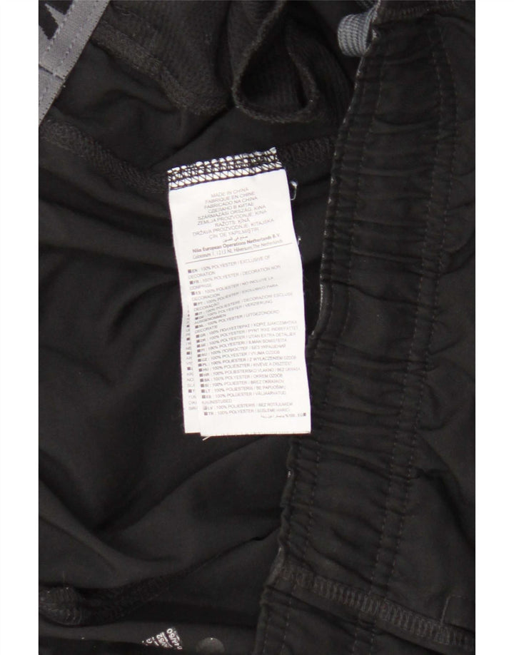 Męskie spodnie dresowe Nike Dri Fit, duże, czarne, poliestrowe