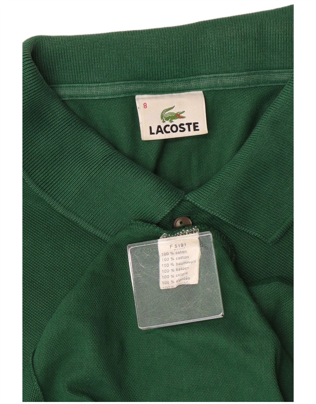 Męska koszulka polo Lacoste, rozmiar 8, 3XL, zielona bawełna