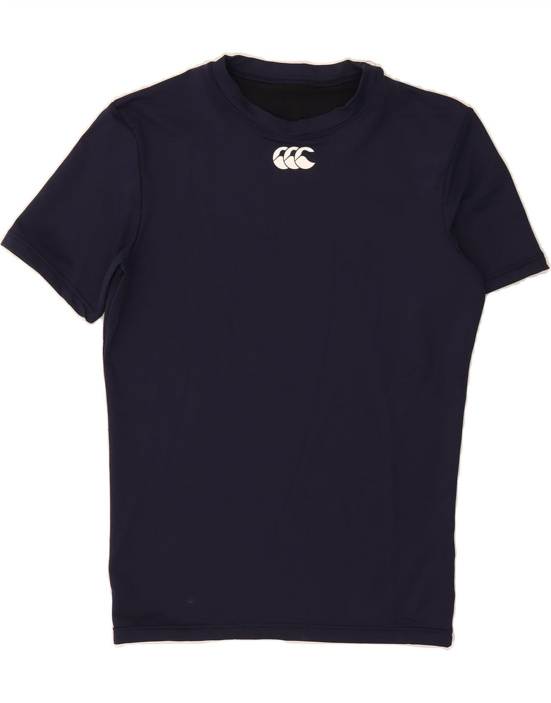 CANTERBURY Mens T-Shirt Top Small Navy Blue Nylon Vintage Canterbury and Second-Hand Canterbury from Messina Hembry 