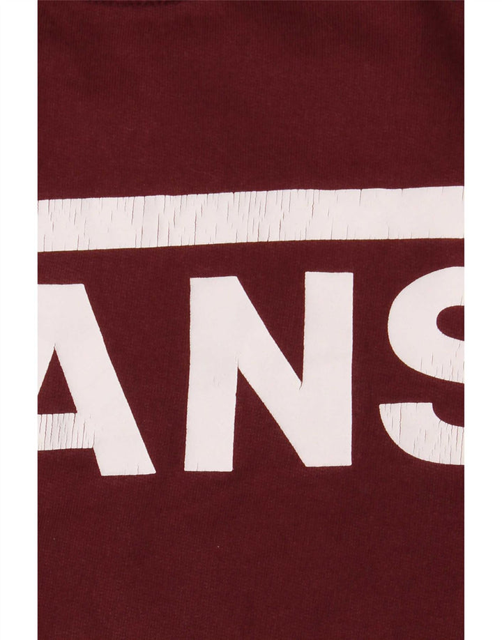 Męski sweter z grafiką Vans, średni burgund