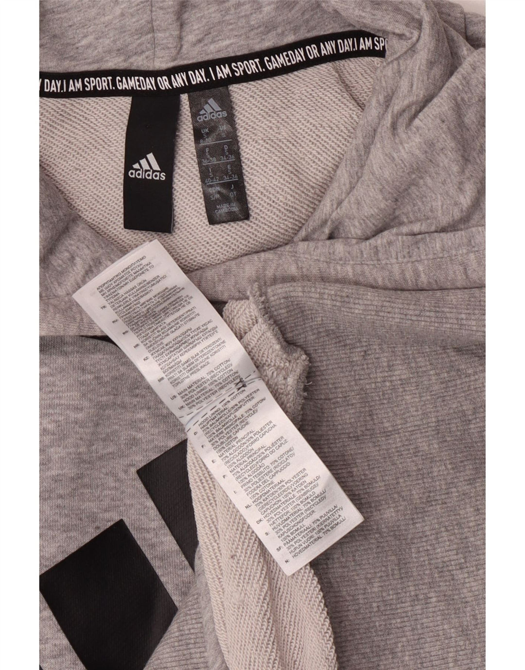 Damska bluza Adidas Graphic Jumper UK 8/10 Small Grey Flecked