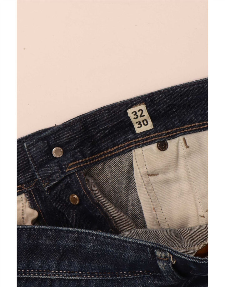 Męskie proste dżinsy Jack & Jones W32 L30 Niebieskie bawełniane