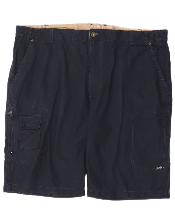 Męskie spodenki cargo Brugi 2XL W44 Granatowa bawełna