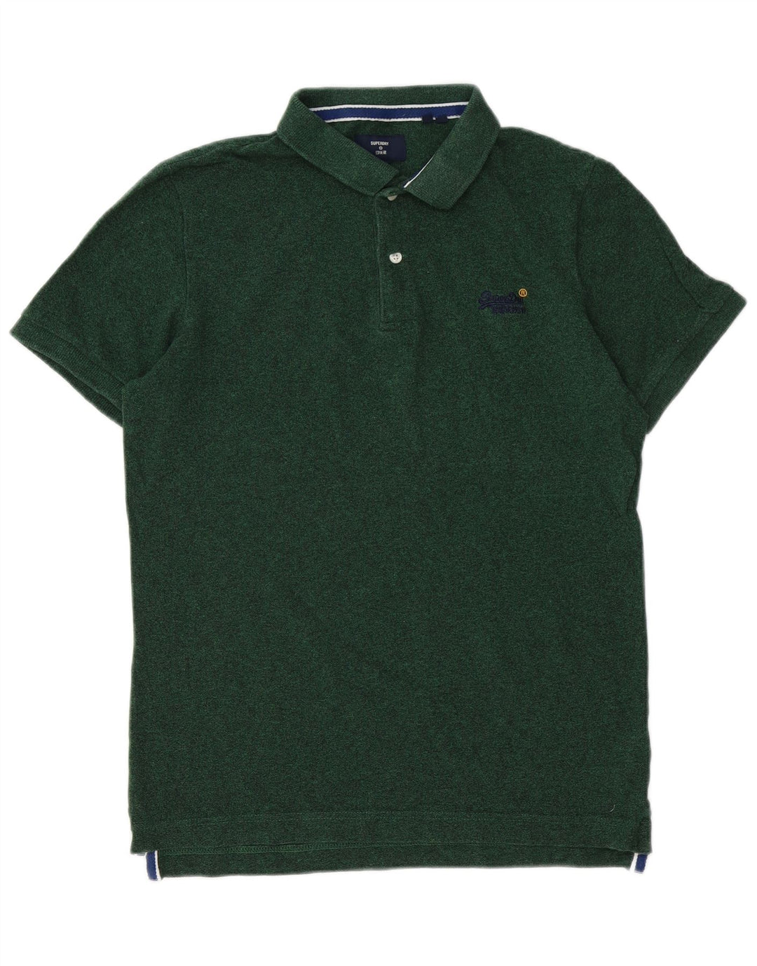 Męska koszulka polo Superdry, duża, zielona, bawełniana
