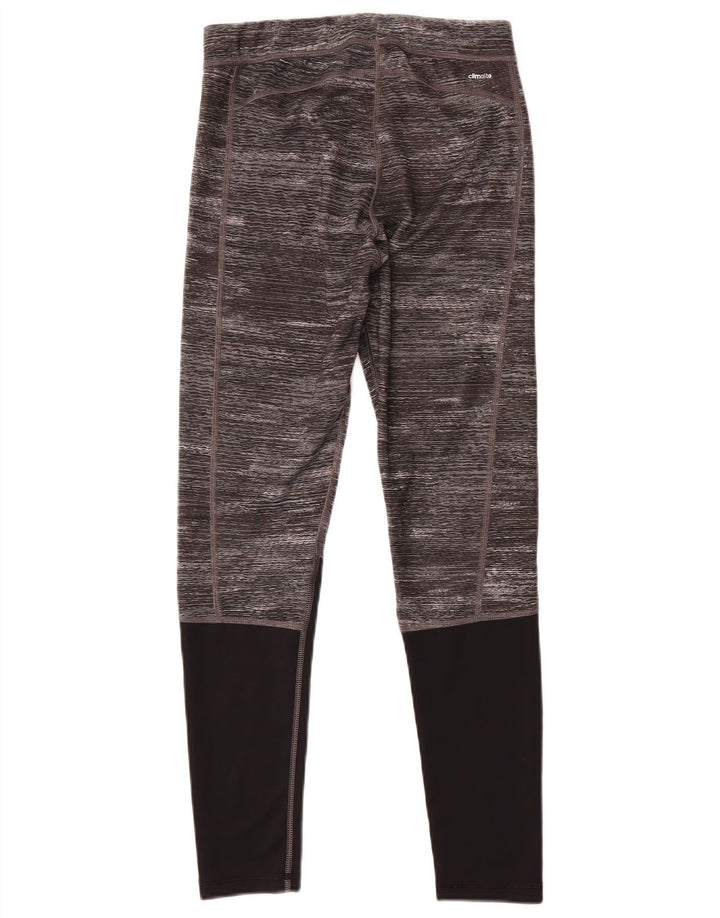 Damskie legginsy Adidas Tech Fit UK 12/14 Średni szary, kolorowy poliester