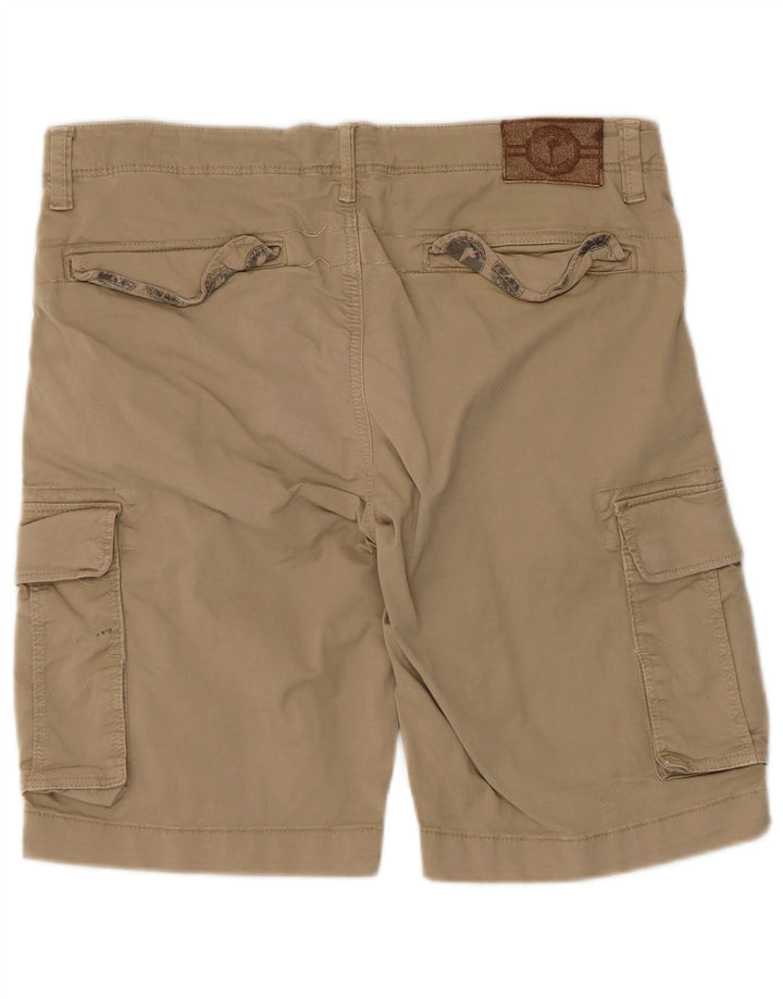 Męskie spodenki cargo w stylu vintage W33 Średni beż, bawełna