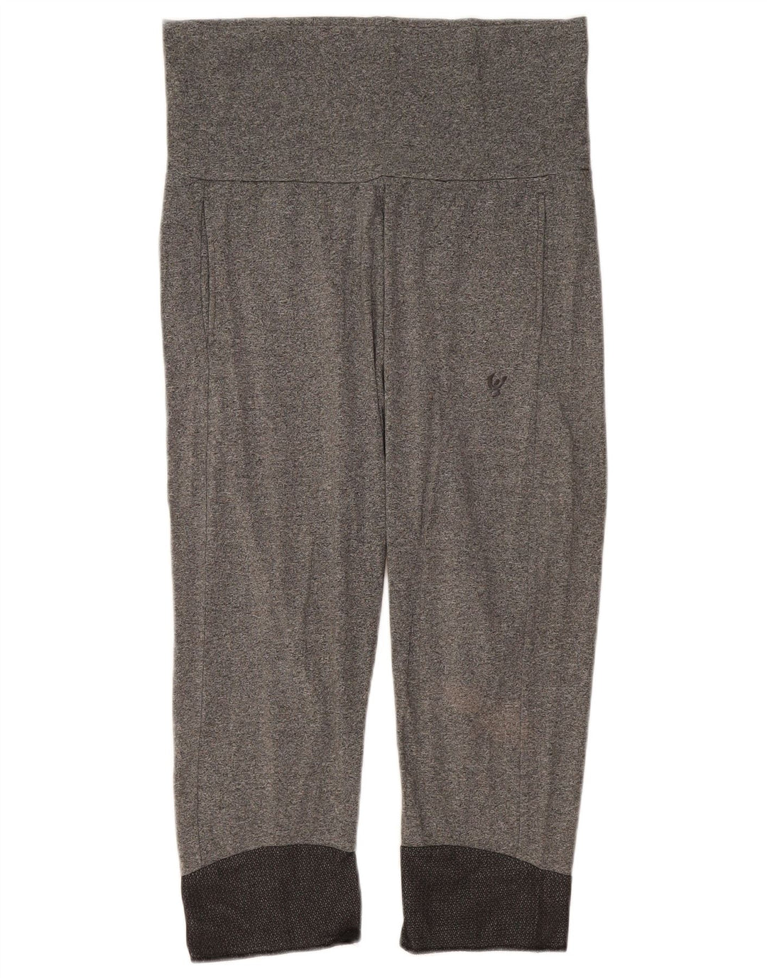 Damskie legginsy Capri Freddy IT 46, duże, szare, bawełniane w plamki