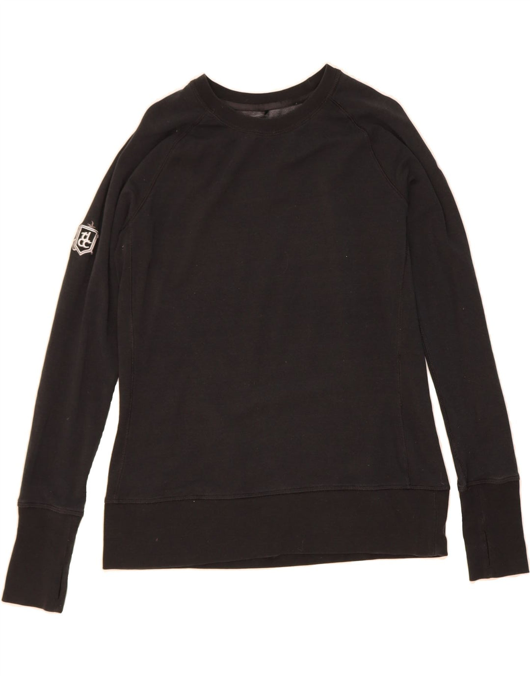 NIKE Womens Dri Fit Sweatshirt Jumper UK 16 Large Black Lycra Vintage Nike and Second-Hand Nike from Messina Hembry 