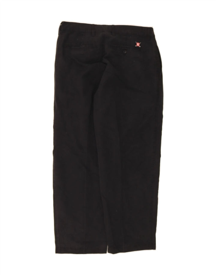 CHAPS Mens Tapered Chino Trousers W32 L27 Black Rayon Vintage Chaps and Second-Hand Chaps from Messina Hembry 