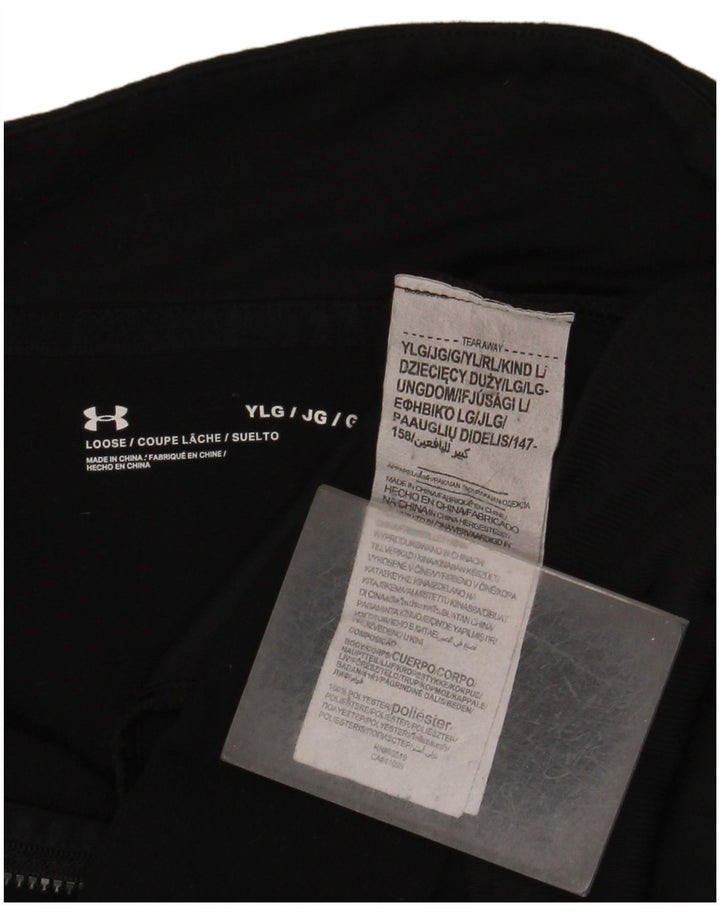 Kurtka dresowa chłopięca Under Armour, duża, czarna, poliester, 11-12 lat