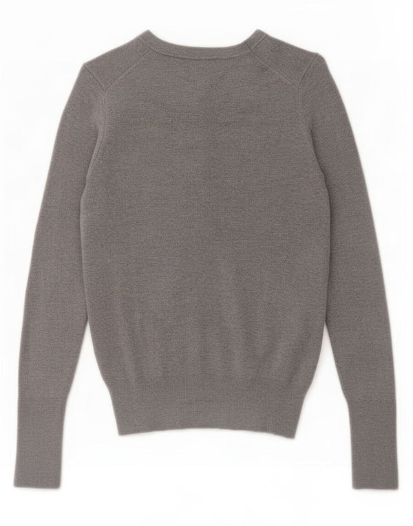 Damski sweter Zara z dekoltem w łódkę UK 10 Small Szara wiskoza