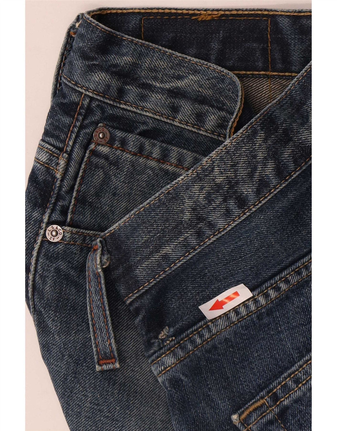 Męskie dżinsy Levi's 507 Bootcut W30 L28 Niebieska bawełna