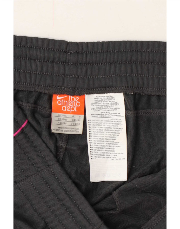 Damskie spodnie dresowe Nike UK 16/18, duże, szare, poliestrowe