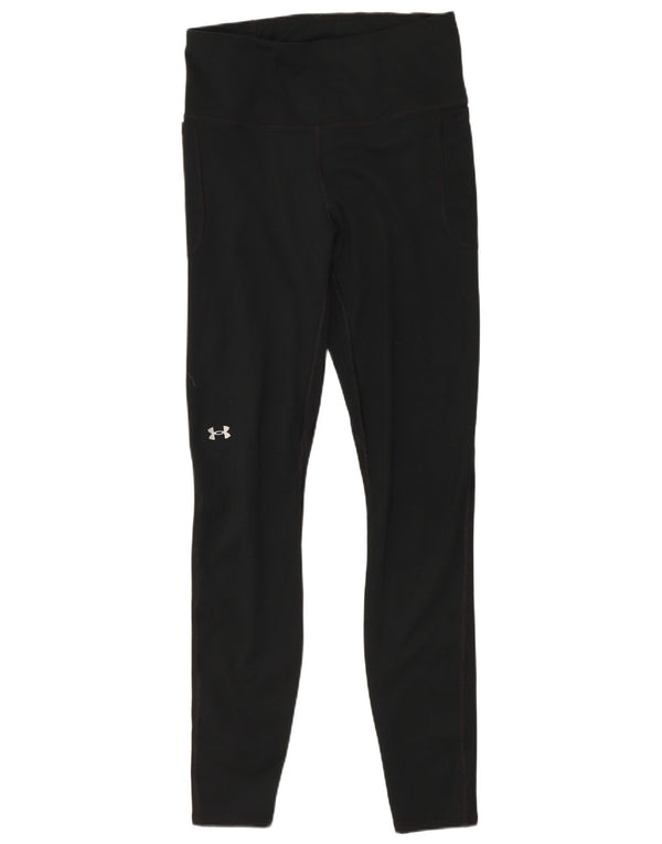 Damskie dopasowane legginsy Under Armour UK 12, średni czarny poliester