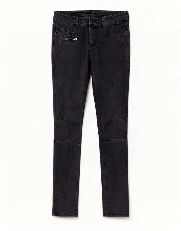 Damskie jeansy skinny Massimo Dutti EU 38 Small W28 L34 Czarna bawełna