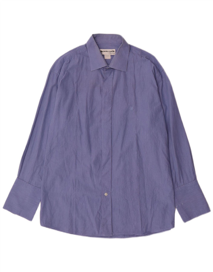 Męska koszula wizytowa PIERRE CARDIN rozmiar 17 XL, niebieska w prążki