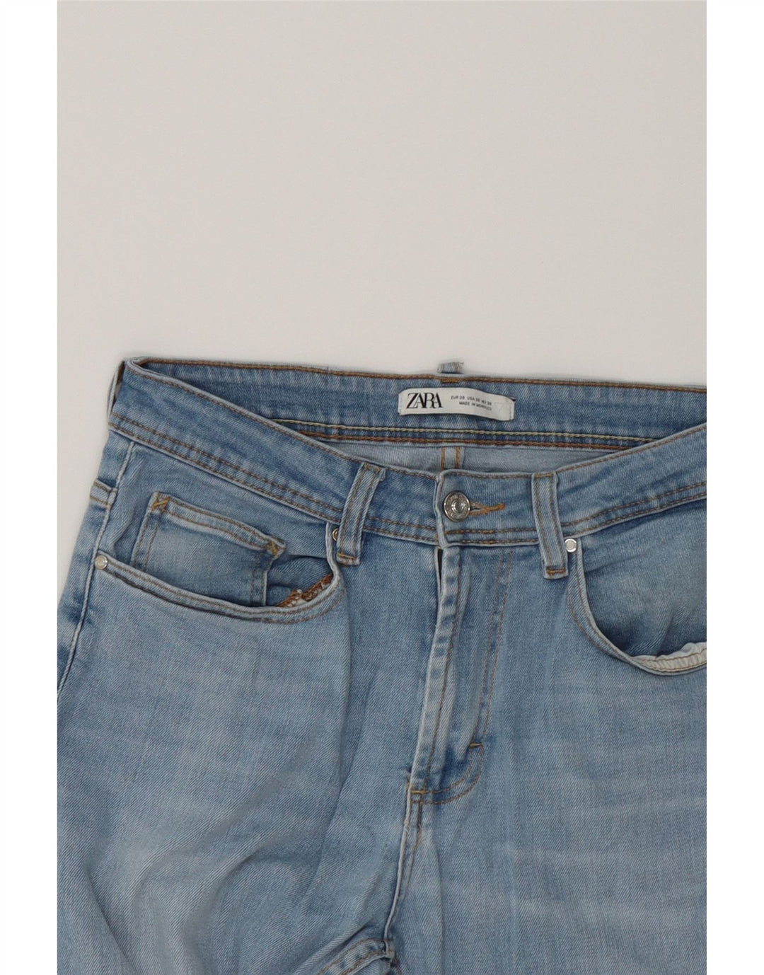 ZARA Womens Slim Jeans EU 38 Small W30 L30 Blue Cotton Vintage Zara and Second-Hand Zara from Messina Hembry 